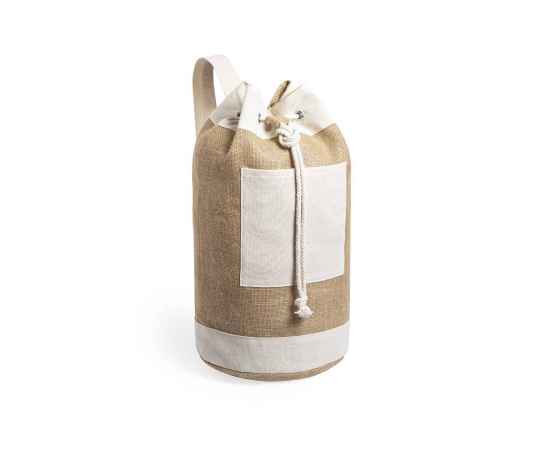 Рюкзак LOPSO, бежевый, 45 x 23 см, 100% джут 240 г/м2/хлопок 200 г/м2, Цвет: бежевый