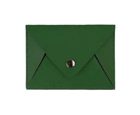 Холдер для карт 'Sincerity', 7*11,5 см, PU, зеленый с серым, Цвет: зеленый