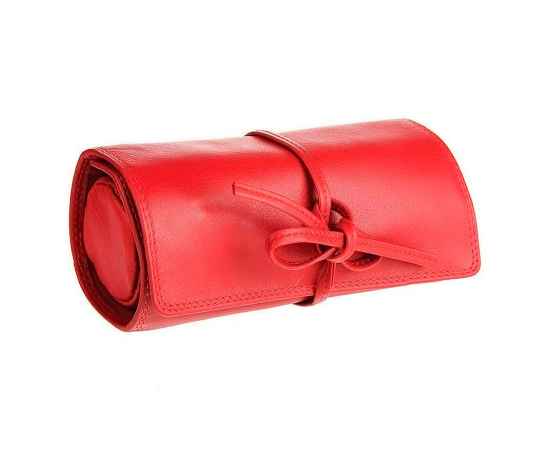Футляр для украшений   'Милан',  красный, 16х5х7 см,  кожа, подарочная упаковка, Цвет: красный