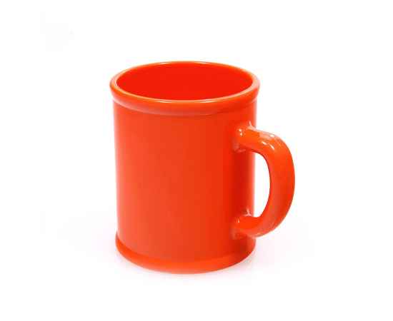 Кружка  'Радуга', оранжевая, D=7,9см, H=9,6см, 300мл, пластик, тампопечать, Цвет: оранжевый