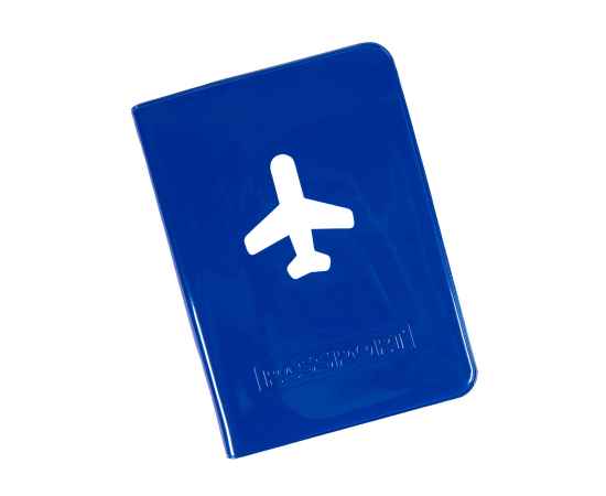 Обложка для паспорта 'Flight' 10 x 13,8 см, ПВХ, синий, Цвет: синий