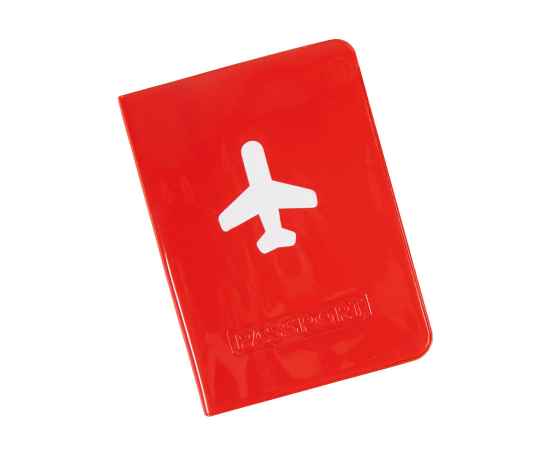 Обложка для паспорта 'Flight' 10 x 13,8 см, ПВХ, красный, Цвет: красный