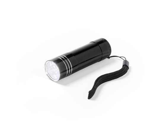 CONNY Фонарь карманный, 9 LED, черный, алюминий, Цвет: Чёрный, Размер: 8,4 x d 2,4 см