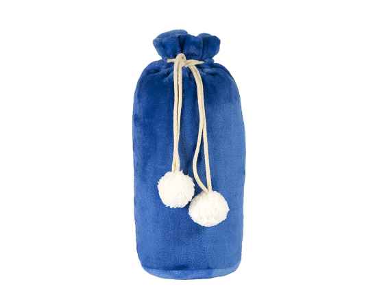 Плед GRADIENT в подарочном мешке, синий, 130х150 см, фланель 280 гр/м2, Цвет: синий