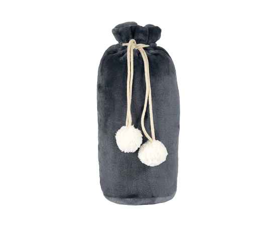 Плед GRADIENT в подарочном мешке, серый, 130х150 см, фланель 280 гр/м2, Цвет: серый