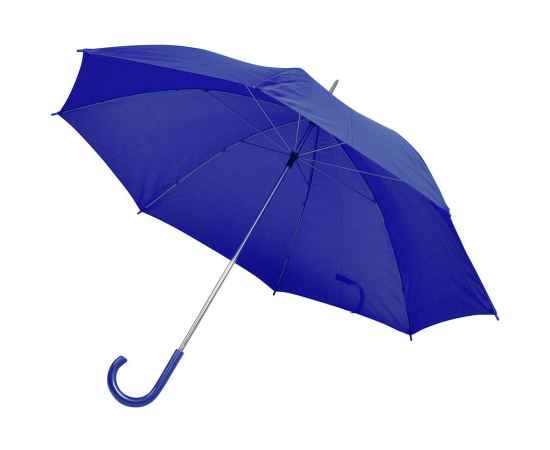 Зонт-трость с пластиковой ручкой, механический, синий, D=103 см, 100% полиэстер 190 T, Цвет: синий