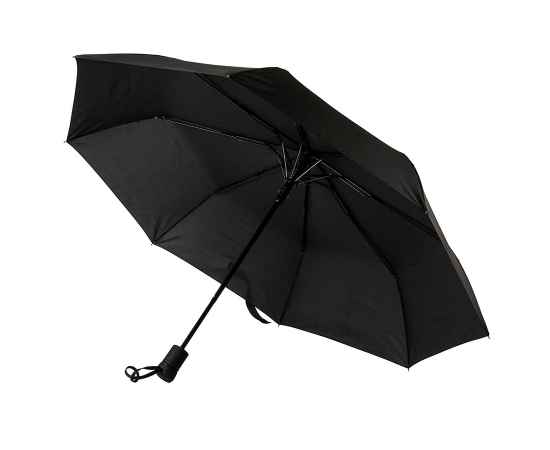 Зонт MANCHESTER складной, полуавтомат, черный, D=100 см, 100% нейлон, Цвет: Чёрный