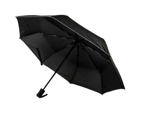 Зонт LONDON складной, автомат, черный, D=100 см, 100% полиэстер, Цвет: Чёрный