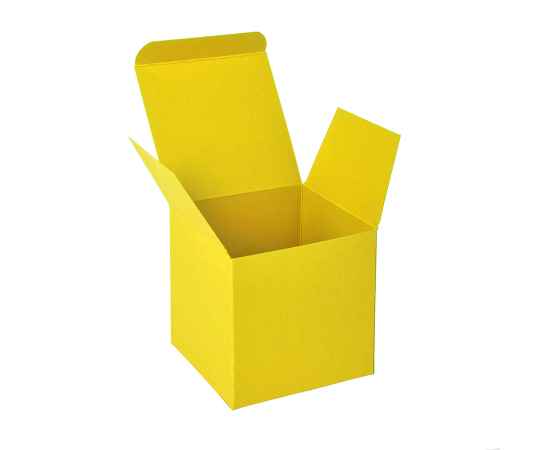 Коробка подарочная CUBE, 9*9*9 см, желтый, Цвет: желтый