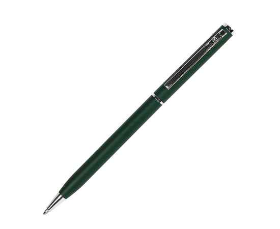 SLIM, ручка шариковая, зеленый/хром, металл, Цвет: зеленый, серебристый