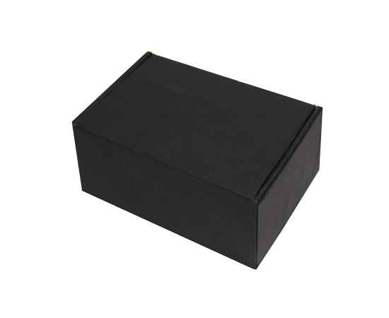 Коробка подарочная с ложементом, размер 20,5х13,5х8,5 см, картон, самосборная, черная, Цвет: Чёрный