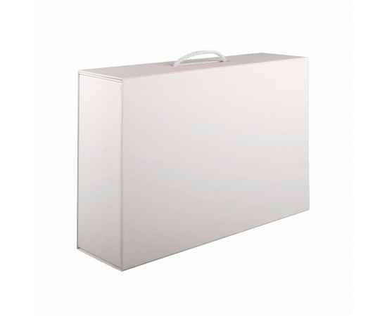 Коробка складная подарочная, 37x25x10cm, кашированный картон, белый, Цвет: белый