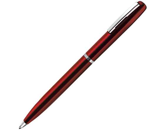 CLICKER, ручка шариковая, красный/хром, металл, Цвет: красный, серебристый