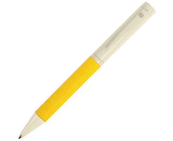 PROVENCE, ручка шариковая, хром/желтый, металл, PU, Цвет: желтый