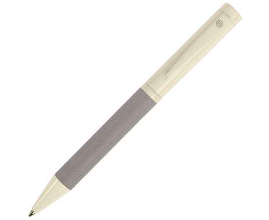 PROVENCE, ручка шариковая, хром/светло-серый, металл, PU, Цвет: светло-серый