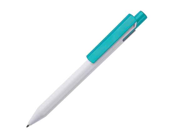 Ручка шариковая Zen, белый/бирюзовый, пластик, Цвет: бирюзовый, белый
