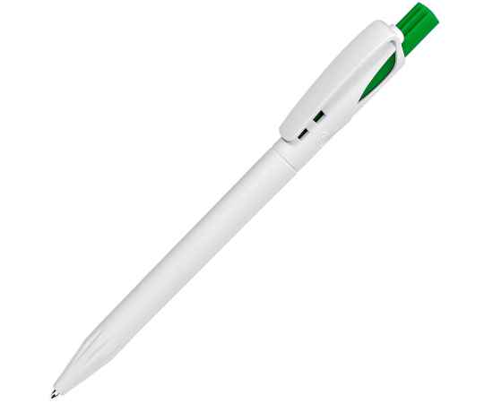 TWIN, ручка шариковая, ярко-зеленый/белый, пластик, Цвет: белый, ярко-зеленый