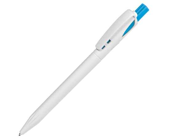 Ручка шариковая TWIN WHITE, белый/голубой, пластик, Цвет: белый, голубой