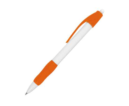 N4, ручка шариковая с грипом, белый/оранжевый, пластик, Цвет: белый, оранжевый
