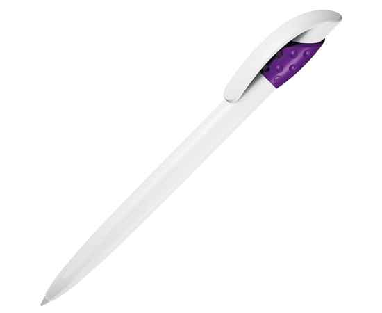 GOLF, ручка шариковая, фиолетовый/белый, пластик, Цвет: белый, фиолетовый
