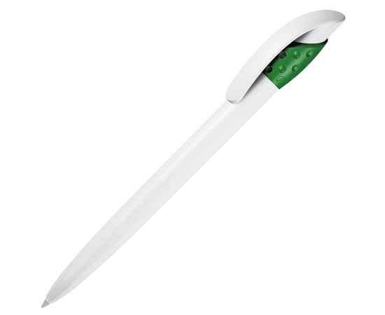 GOLF, ручка шариковая, зеленый/белый, пластик, Цвет: белый, зеленый