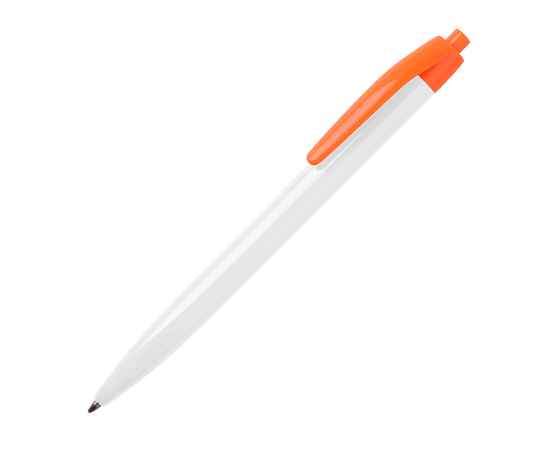 N8, ручка шариковая, белый/оранжевый, пластик, Цвет: белый, оранжевый
