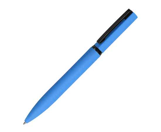 MIRROR BLACK, ручка шариковая, голубой, металл, софт- покрытие, Цвет: голубой