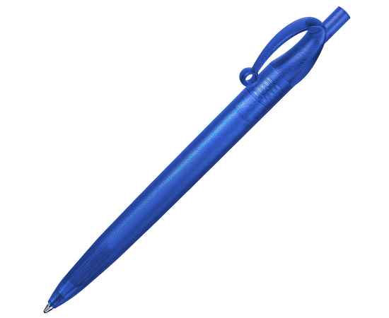 JOCKER, ручка шариковая, фростированный синий, пластик, Цвет: синий