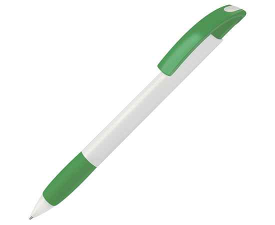 NOVE, ручка шариковая с грипом, зеленый/белый, пластик, Цвет: зеленый, белый