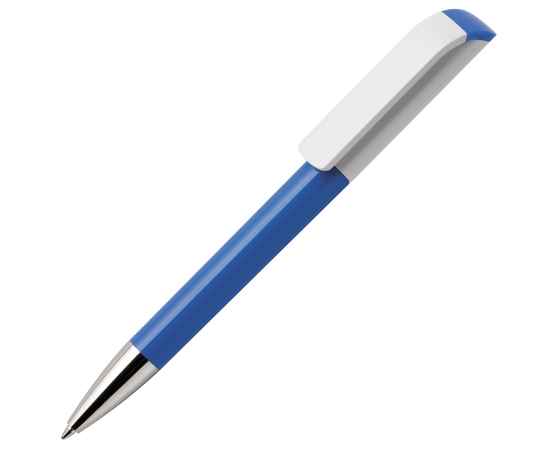 Ручка шариковая TAG, лазурный корпус/белый клип, пластик, Цвет: лазурный