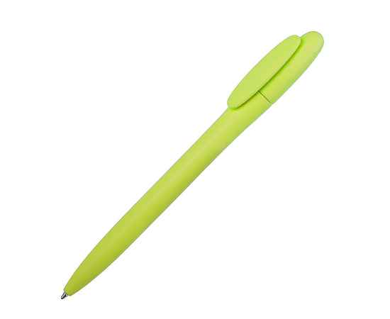 Ручка шариковая BAY, зеленое яблоко, непрозрачный пластик, Цвет: зеленое яблоко