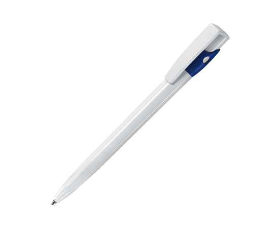 KIKI, ручка шариковая, ярко-синий/белый, пластик, Цвет: белый, ярко-синий