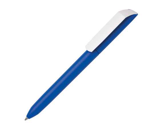 Ручка шариковая FLOW PURE, лазурный корпус/белый клип, пластик, Цвет: лазурный