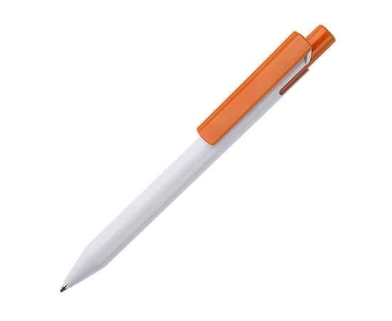 Ручка шариковая Zen, белый/оранжевый, пластик, Цвет: оранжевый, белый