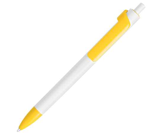 FORTE, ручка шариковая, белый/желтый, пластик, Цвет: белый, желтый