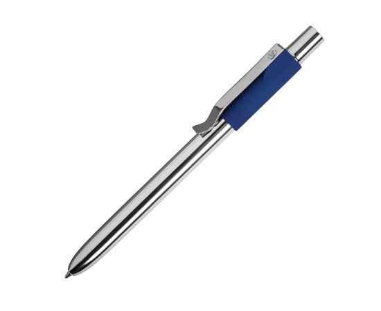 STAPLE, ручка шариковая, хром/синий, алюминий, пластик, Цвет: синий