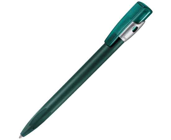 KIKI FROST SILVER, ручка шариковая, зелёный/серебристый, пластик, Цвет: зеленый, серебристый