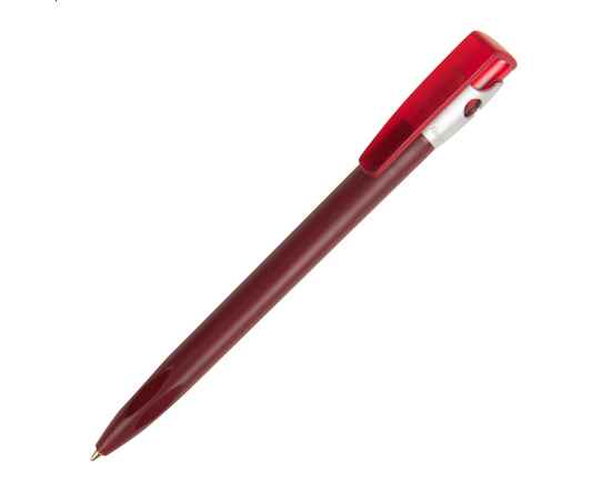 KIKI FROST SILVER, ручка шариковая, бордо/серебристый, пластик, Цвет: бордовый, серебристый