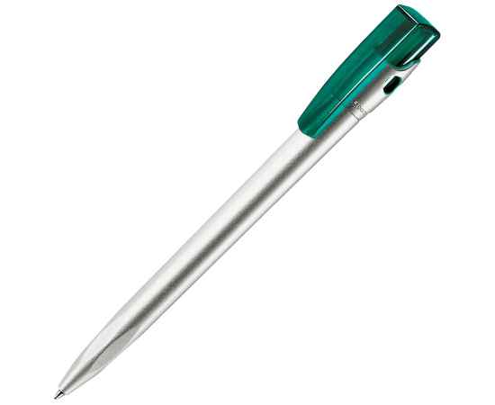 KIKI SAT, ручка шариковая, зеленый/серебристый, пластик, Цвет: зеленый, серебристый