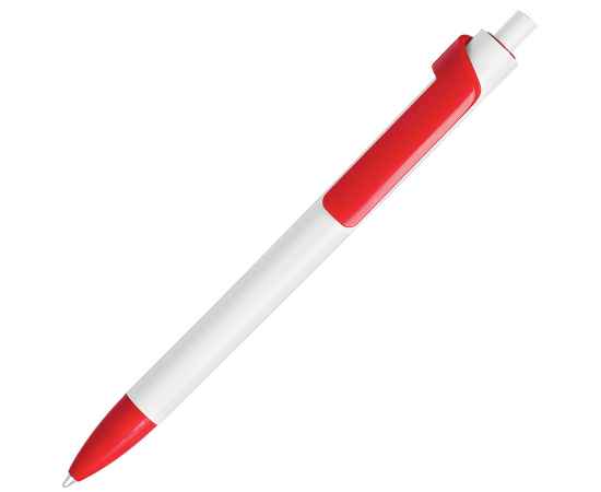 FORTE, ручка шариковая, белый/красный, пластик, Цвет: белый, красный