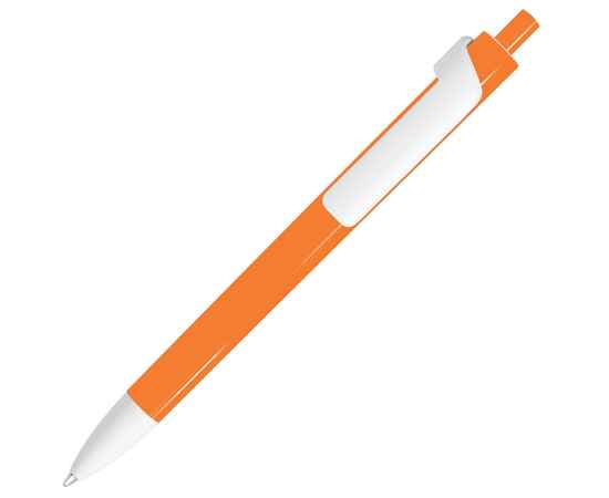 FORTE, ручка шариковая, оранжевый/белый, пластик, Цвет: оранжевый, белый