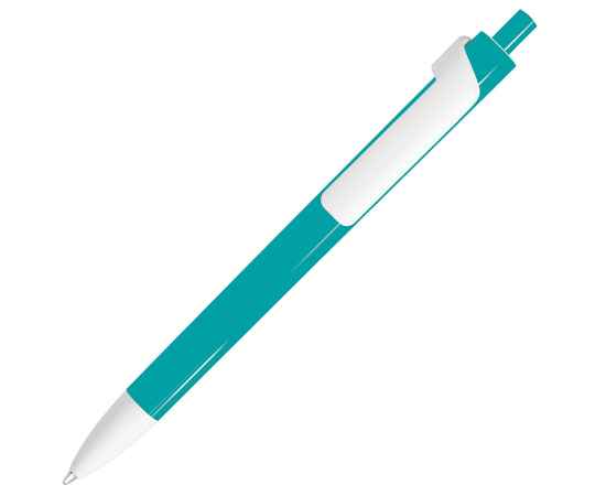 FORTE, ручка шариковая, бирюзовый/белый, пластик, Цвет: бирюзовый, белый