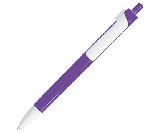 FORTE, ручка шариковая, фиолетовый/белый, пластик, Цвет: фиолетовый, белый