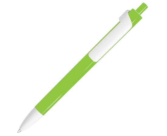FORTE, ручка шариковая, зеленое яблоко/белый, пластик, Цвет: зеленое яблоко, белый