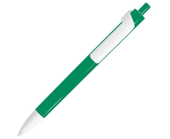 FORTE, ручка шариковая, зеленый/белый, пластик, Цвет: зеленый, белый