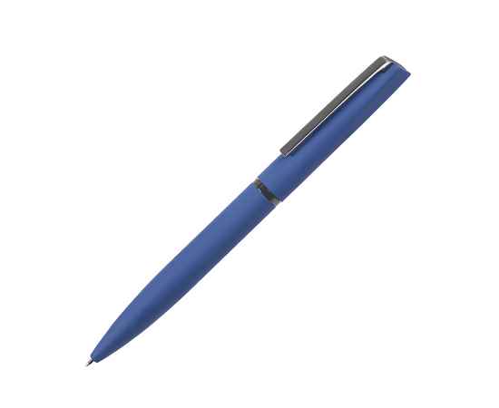 FRANCISCA, ручка шариковая, синий/вороненая сталь, металл, пластик, софт-покрытие