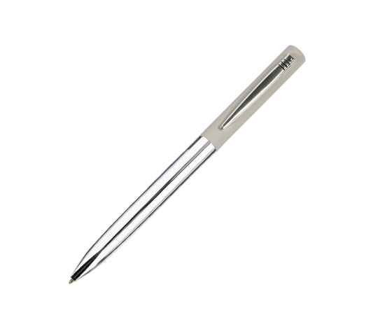 CLIPPER, ручка шариковая, бежевый/хром, металл, покрытие soft touch, Цвет: бежевый