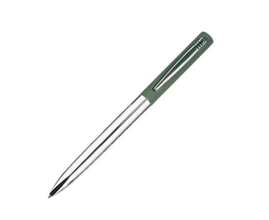 CLIPPER, ручка шариковая, темно-зеленый/хром, металл, покрытие soft touch, Цвет: Тёмно-зелёный