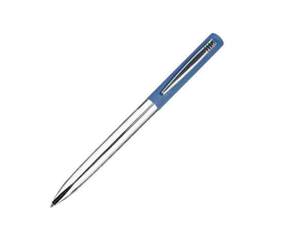 CLIPPER, ручка шариковая, синий/хром, металл, покрытие soft touch, Цвет: синий