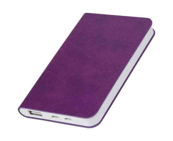 Универсальный аккумулятор 'Softi' (5000mAh),фиолетовый, 7,5х12,1х1,1см, искусственная кожа, Цвет: фиолетовый